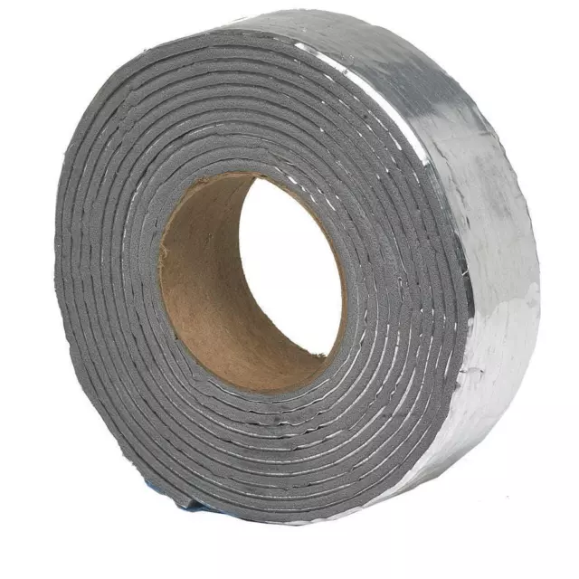Pipe Wrap Insulation Foam And Foil Tape 2 In. X 15 Ft. Hot or Cold