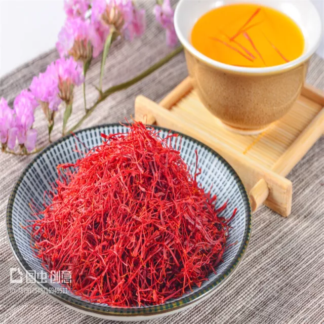 1g Top Grade Chinese Natural Herbal Tea Saffron Crocus Stigma Croc Flower Tea 2