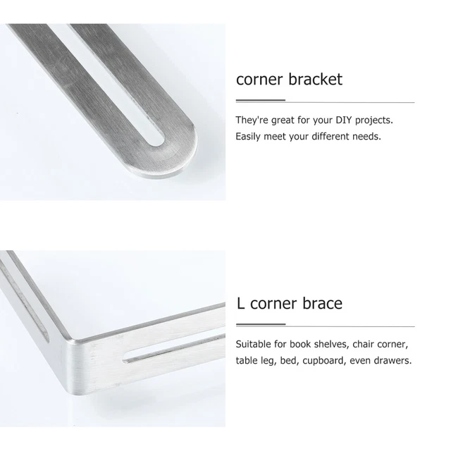 4 PCS LSHAPED Corner Code Wall Hanging Shelf Brackets Shelves