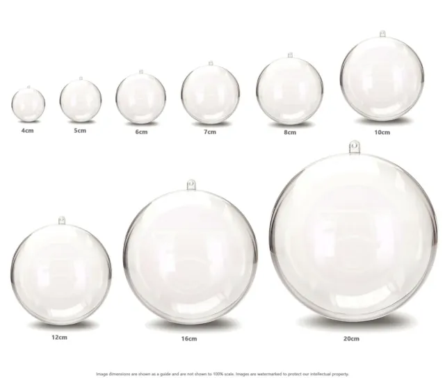 10 pz 2-20 cm TUTTE LE DIMENSIONI palla artigianale trasparente in plastica trasparente sfera trasparente costruibile