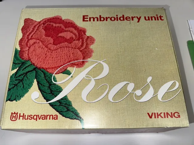Unidad de accesorio de bordado máquina de coser rosa vikinga Husqvarna