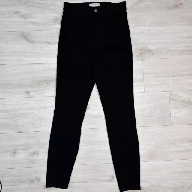 Everlane The Way High Skinny Jeans Größe 28 schwarz Hochhaus lässig minimales Heftklammern