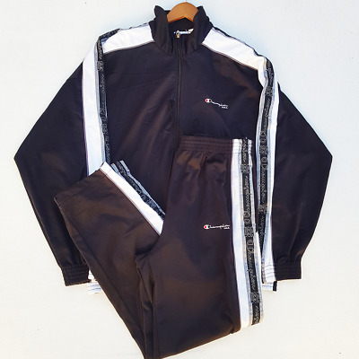 Vintage Champion USA 90s men's Size XL Sport logo tape Tracksuit Track jacket