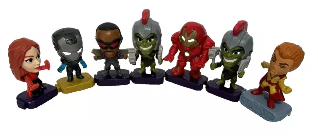 McDonalds Lot of 7 2019/2020 Marvel AVENGERS ENDGAME Happy Meal Toys