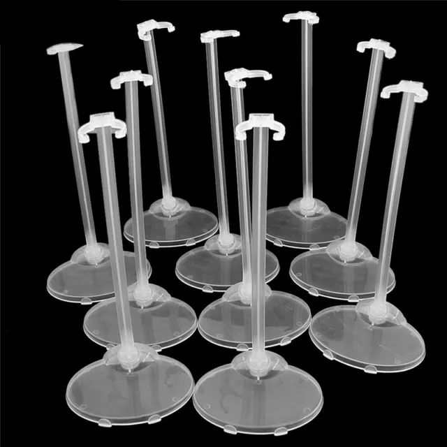 10Pcs Doll Stands Base Display Holder Dolls Model Plastic Support Base Rack DIY