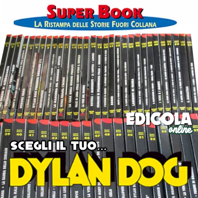 Lotto di Fumetti DYLAN DOG SUPER BOOK Fuori Serie Cartonata sequenza Completa