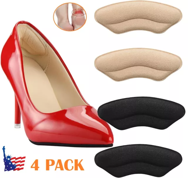 2 Pairs Silicone High Heel Liner Grip Cushion Protector Foot Shoe Insole Pad Gel