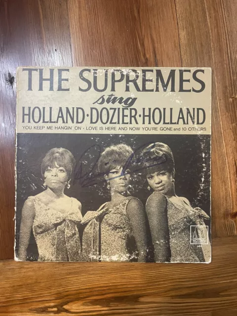 Signed Album Of The Supremes - Sing Holland Dozier Holland