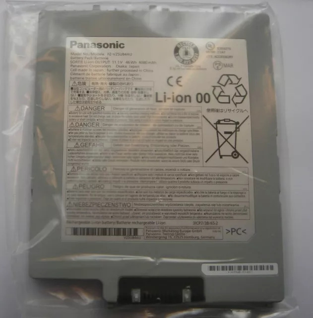 Original Battery Panasonic FZ-VZSU84 FZ-VZSU84A2U FZ-G1 Tablet PC Genuine