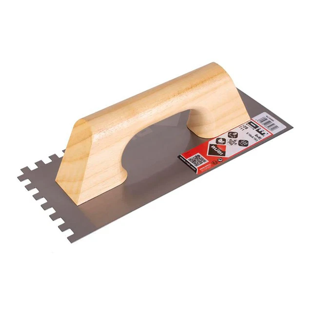 E3/79540 Peigne Acier 28Cm. (8X8) Manche Bois Fermé 65984 RUBI