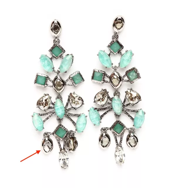 Alexis Bittar Womens Turquoise Drop Dangle Stud Earrings 0179