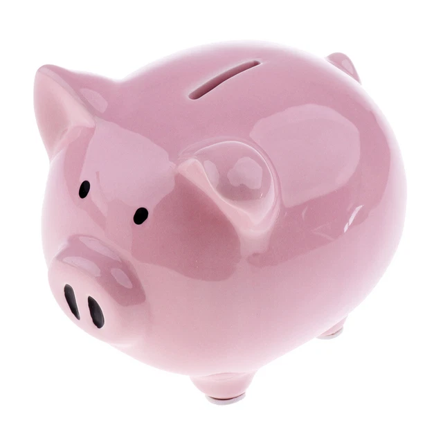 Kids Children Piggy Bank Saving Coins Kids Toy Funny Gift M-Pink Pig Shape