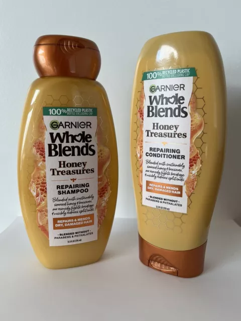 Garnier Whole Blends Honey Treasures Shampoo & Conditioner 12.5 fl oz - Set Of 2