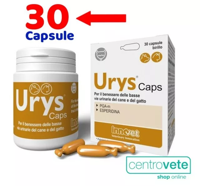 Innovet URYS CAPS 30 Capsule per CANI e GATTI → Benessere delle vie Urinarie