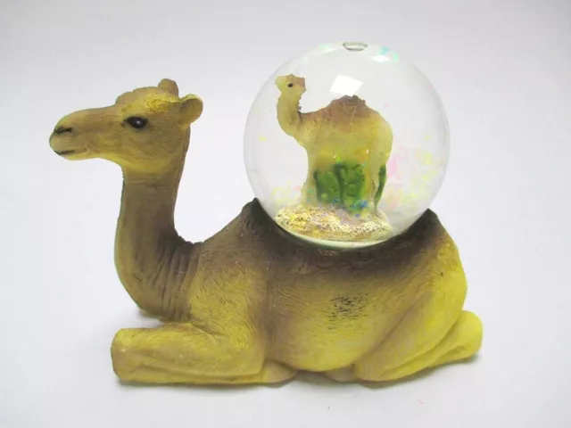 Cammello Palla di Neve Figura Animale Snowglobe Luccicante Nuovo Progettazione
