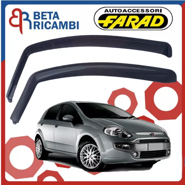Deflettori D'Aria Antiturbo Farad Per Opel Corsa 5 Porte 2000-2005 - Set Di 2, Colore Fum&eacute;