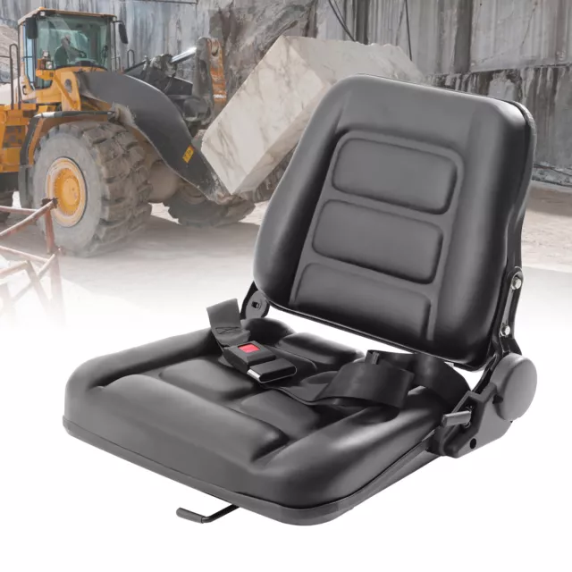 New Universal Forklift Seat Fits Clark Cat Hyster Yale Toyota Mitsubishi Black