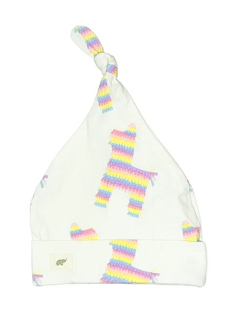 Monica + Andy Boys White Beanie Newborn