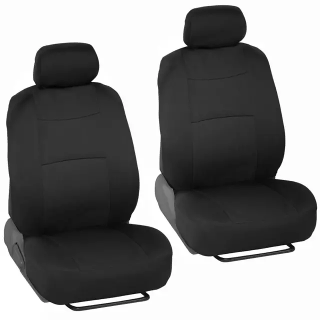 Full Set Sporty Fabric Car Seat Covers w/ Split Bench Option 5 Headrests 2