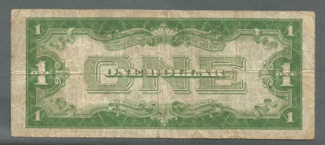 Fr. 1605 1928-E $1 One Dollar "Funnyback" Silver Certificate Key Note Rare 2