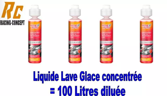 LIQUIDE LAVE GLACE Concentré 1L = 100 LITRES Nettoyant pare brise Parfum  POMME EUR 22,80 - PicClick FR