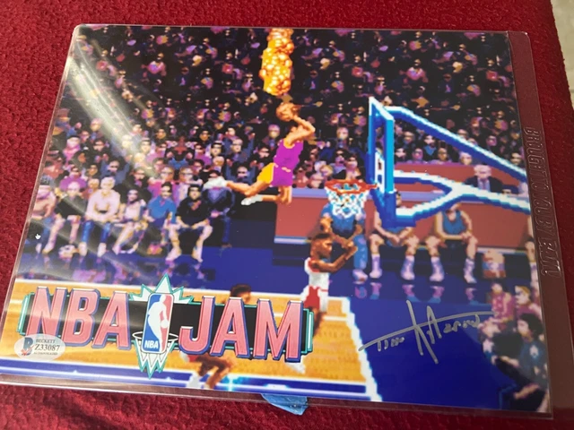 TIM KITZROW signed 8x10 Photo NBA JAM Announcer Video Game BAS  BECKETT COA