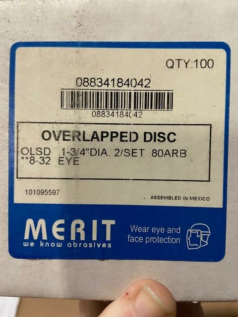Overlapped Disc 1 3/4" 80 Grit