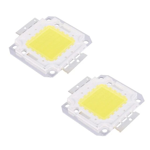 2 lampadine chip LED ad alte prestazioni 50 W luce lampada fai da te 3800 Lm 6500K H6t8