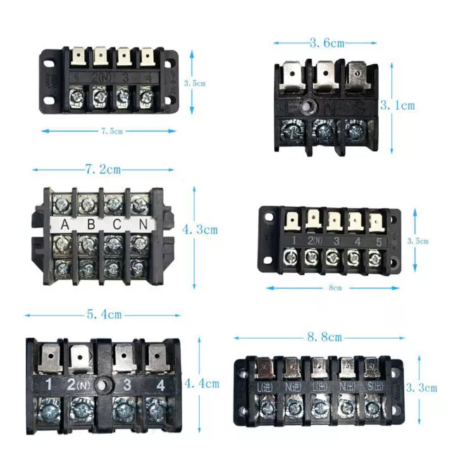 Row Wire Barrier Terminal Block Power Connection Block For Midea Air Conditioner