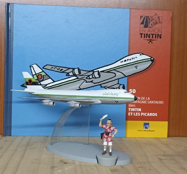 Figurine Avion Tintin Compagnie Santero N°50 - Collection Officielle MOULINSART - Neuf