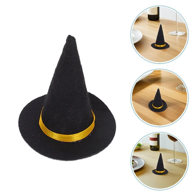 Lot De 12 Mini-chapeaux Noirs Pour Poupées - DIY, Artisanat, Créations Miniatures
