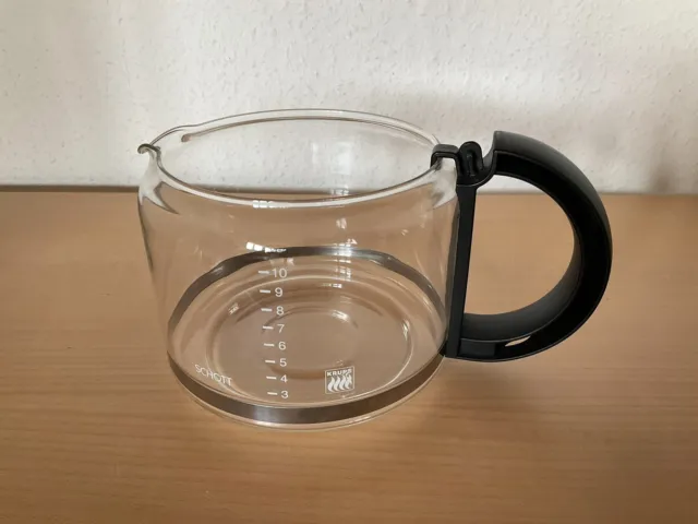 Kaffeekanne Karaffe Glaskanne für Krups Kaffeemaschine 867, 10 Tassen, Schott