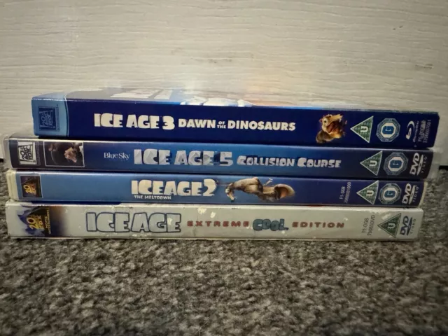 Ice Age DVD +1 Blu-ray Bundle 1 2 3 5