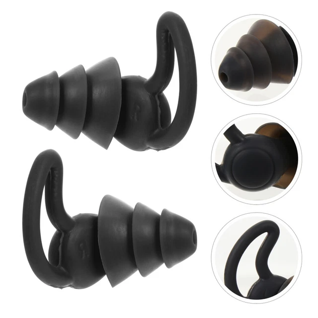 1 paire bouchons d'oreille pour dormir en silicone réutilisable Silicone