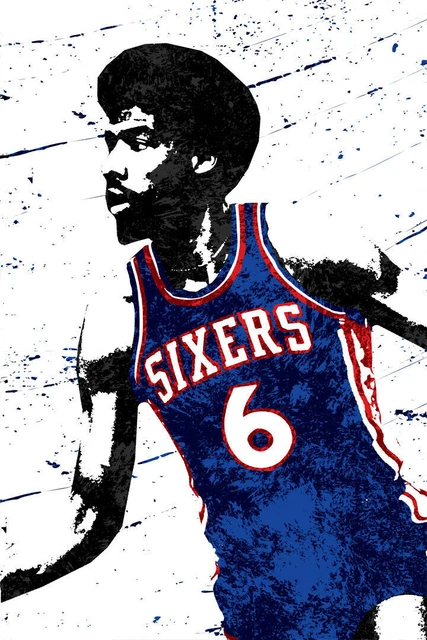 359632 Julius Erving Philadelphia 76ers Art Decor Wall Print Poster Plakat