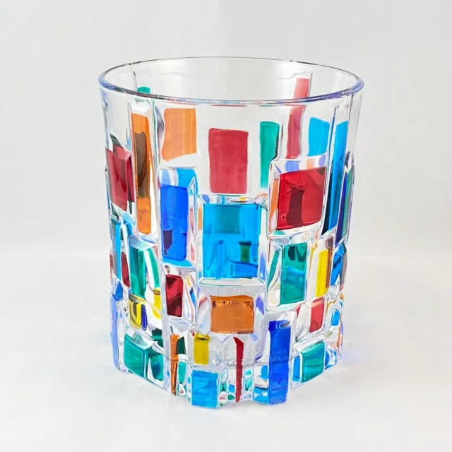 Venetian Glass Frank Lloyd Wright Whiskey Glass - Handmade in Italy Murano Glass