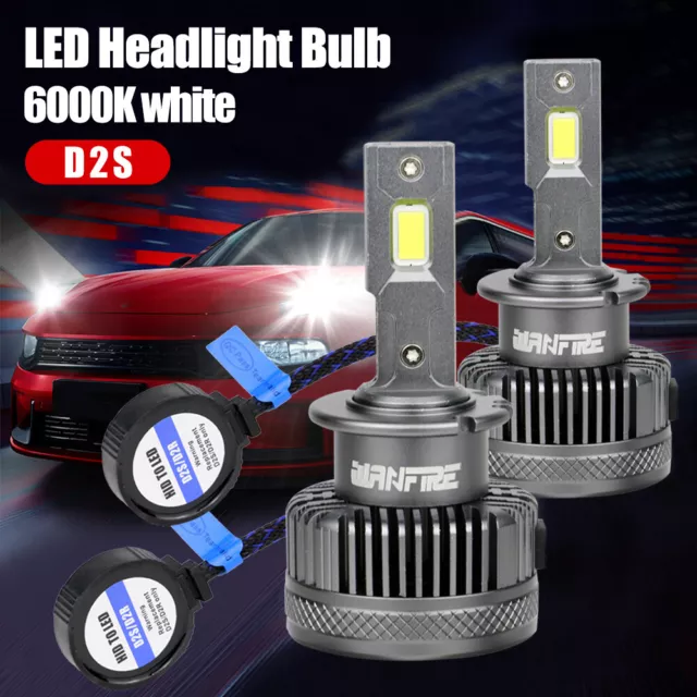 2X Ultra Hell Canbus D2S 30* LED SCHEINWERFER LAMPE BRENNER 1:1 HID Xenon 6000K