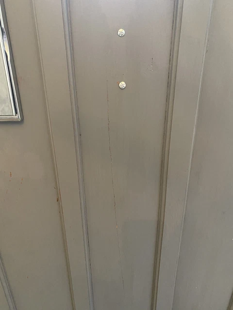 1930s front door In Solid Wood With Working Lock And Keys 3