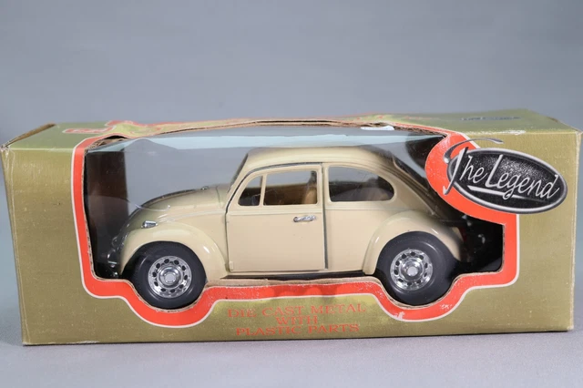 Miniatura De Volkswagen Beetle Fusca 1955 Creme 1:18 Burago Creme | Parcelamento sem juros