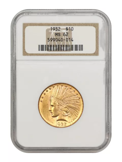 1932 $10 Ngc Ms62