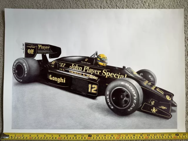 Ayrton Senna JPS Stampa Lotus