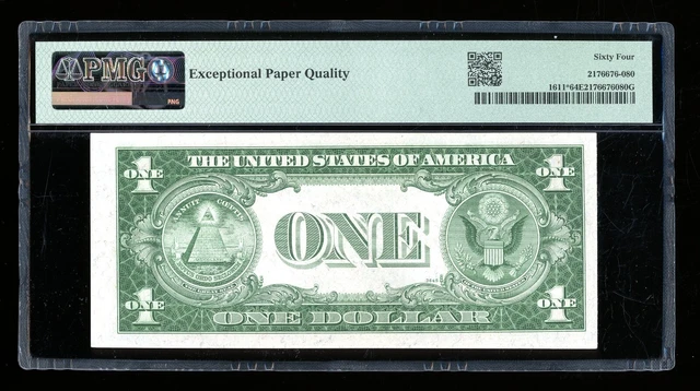 DBR $1 1935-B Silver Vinson STAR Fr. 1611* PMG 64 EPQ Serial *06662939B 2