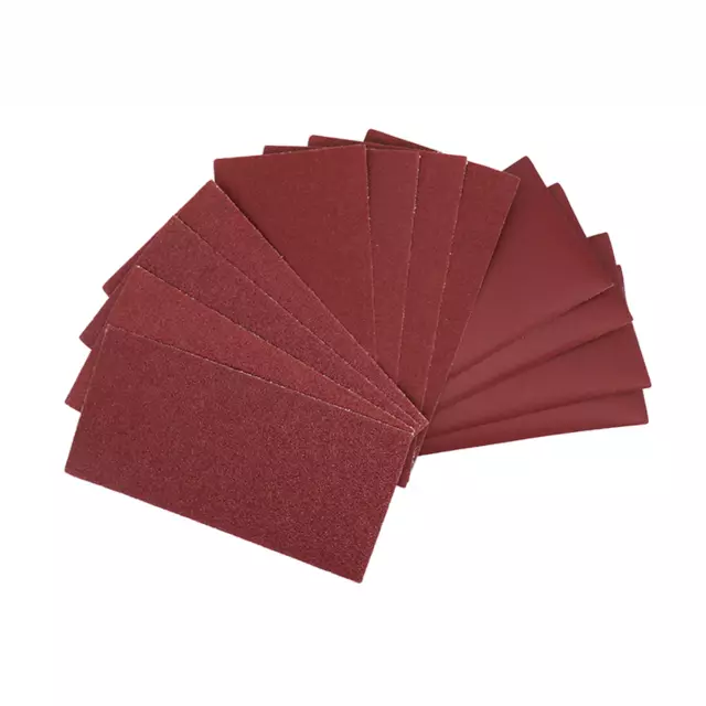 Rectangle 90*182 / 100*110 Dry Disc Sandpaper Hook & Loop Red Grit 40# 100# 400#