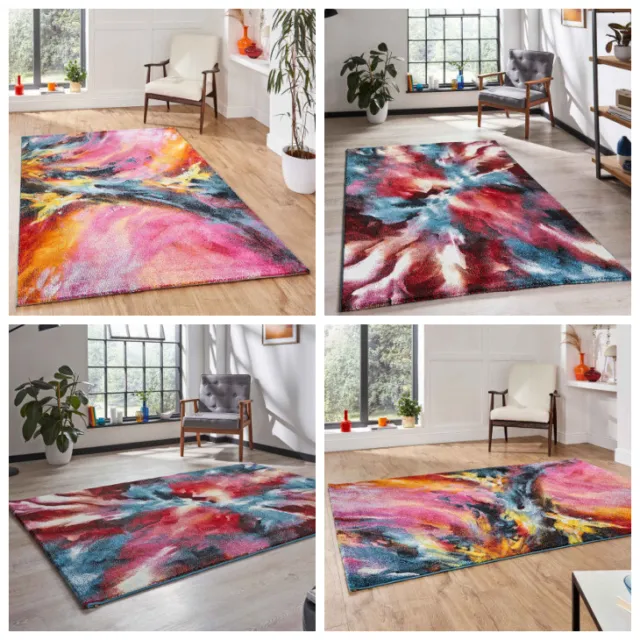 Tappeti arcobaleno multicolore piccolo grande tappeto soggiorno tappetino galassia colorato
