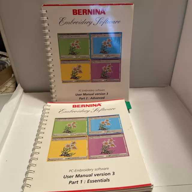 Bernina Embroidery Software Version 3 User Guide Manual Instruction Book Set
