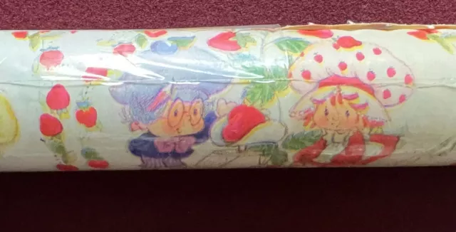 2 Vintage Sealed Strawberry Shortcake Gift wrapping paper NIP American  Greetings