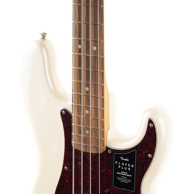 Utilisé Fender Lecteur Plus Précision Basse Pau Ferro - Olympique Perle 6