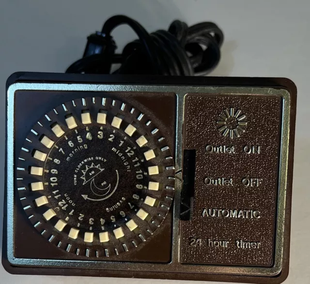 Vintage Lamp Light 24-hr Programmable Time Kmart Model 5107 Tested
