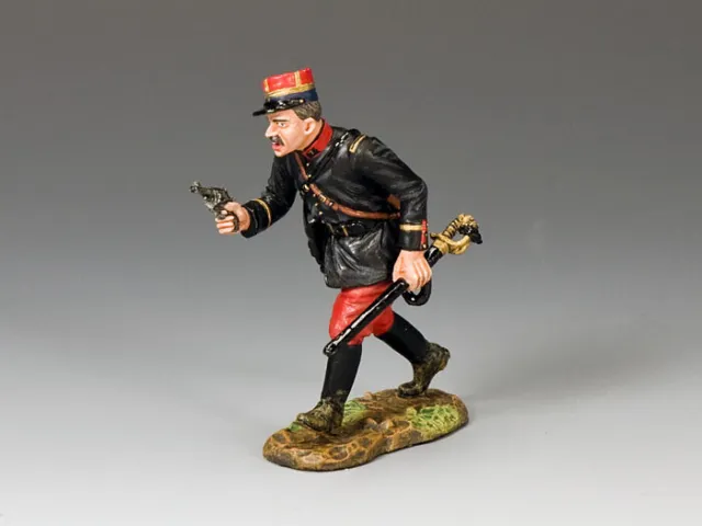 King and Country FW074 WW1 French Army Officer with Pistol and Sword  MIB