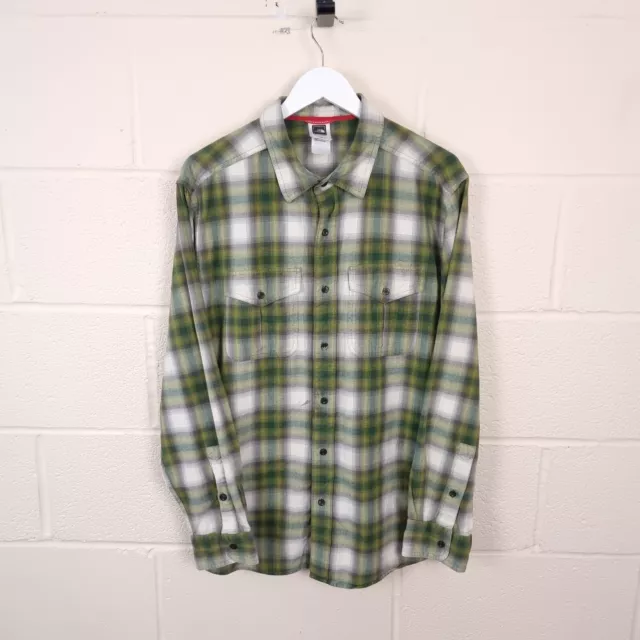 THE NORTH FACE Shirt Mens L Large Long Sleeve Button Up Utility Plaid Check